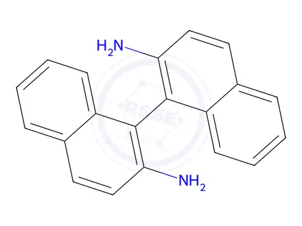 Chemical structure of (S)-(-)-1,1'-BINAPHTHYL-2,2'-DIAMINE