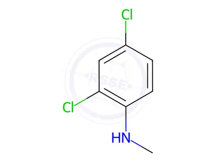 Chemical structure of N-Methyl 2,4-Dichloroaniline