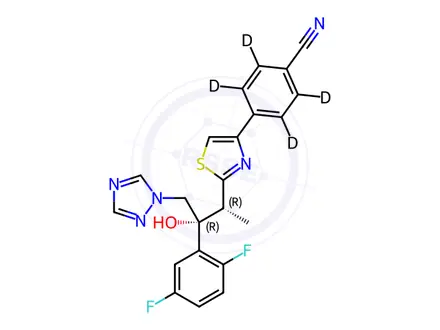 Chemical structure of Isavuconazole-[D4]