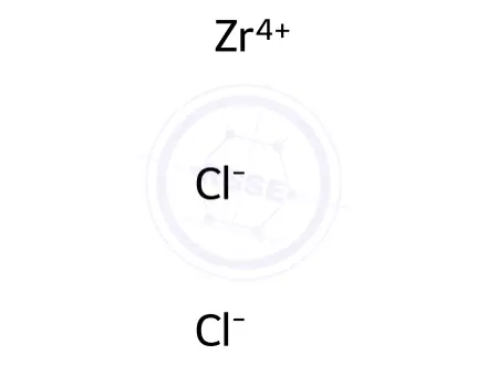 Chemical structure of zirconium potassium chloride