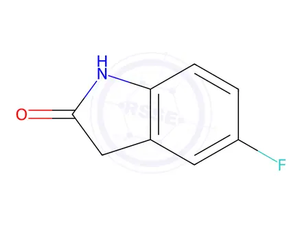 Chemical structure of 5-Fluoro-2-oxindole