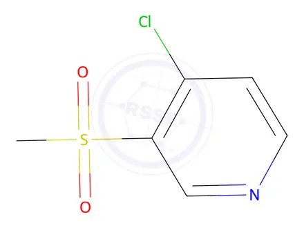 Chemical structure of 4-Chloro-3-(methylsulfonyl)pyridine