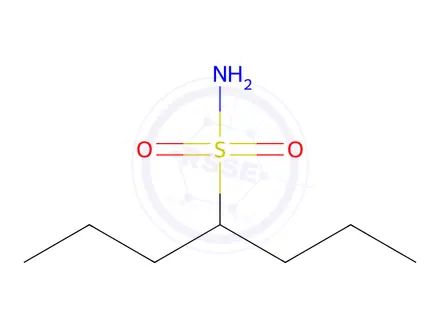 Chemical structure of 4-Heptanesulfonamide