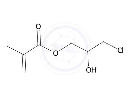 Chemical structure of 3-Chloro-2-hydroxypropyl methacrylate