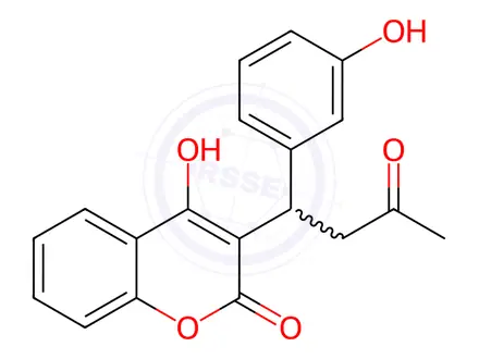 Chemical structure of Warfarin Sodium Impurity 37