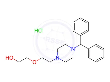 Chemical structure of Hydroxyzine EP Impurity B (HCl)