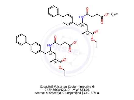 Chemical structure of Sacubitril Valsartan Sodium Impurity 6