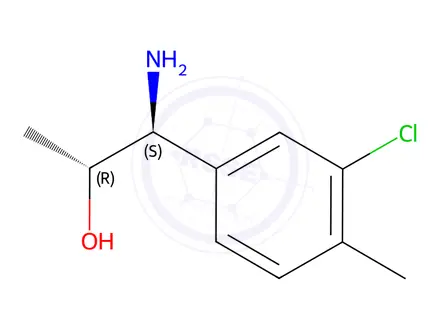 Chemical structure of (1S,2R)-1-AMINO-1-(3-CHLORO-4-METHYLPHENYL)PROPAN-2-OL