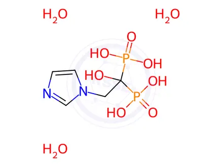 Chemical structure of Zoledronic Acid Trihydrate