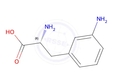 Chemical structure of H-D-Phe(3-NH2)-OH
