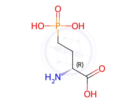 Chemical structure of D(-)-2-Amino-4-phosphonobutanoic Acid (D-AP4)