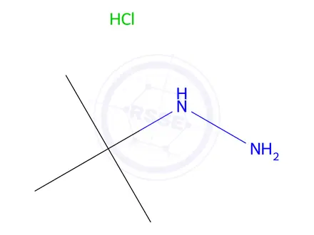 Chemical structure of Tert-Butylhydrazine Hydrochloride