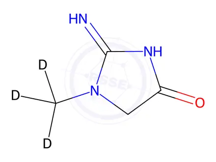 Chemical structure of Creatinine-d3