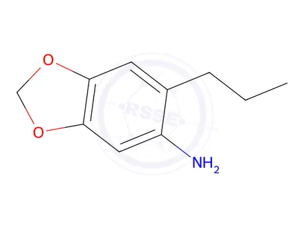 Chemical structure of (6-propyl-1,3-benzodioxol-5-yl)amine hydrochloride