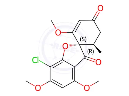 Chemical structure of Griseofulvin