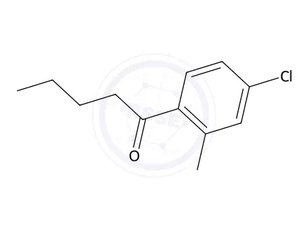 Chemical structure of 1-(4-Chloro-2-methylphenyl)pentan-1-one