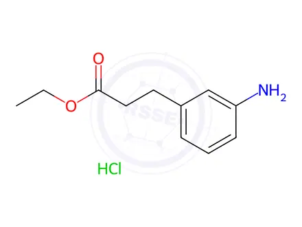 Chemical structure of Ethyl 3-(3-Aminophenyl)propanoate Hydrochloride