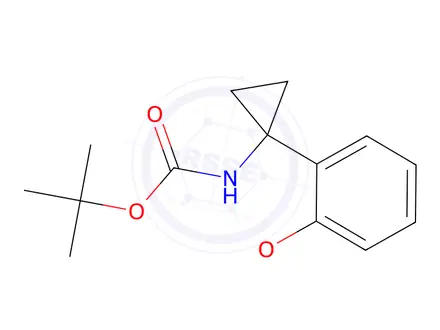 Chemical structure of Tert-butyl (1-(2-methoxyphenyl)cyclopropyl)carbamate