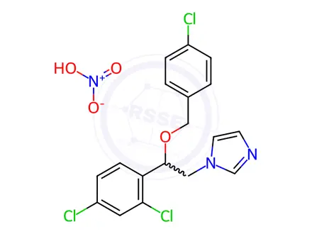 Chemical structure of Econazole Nitrate