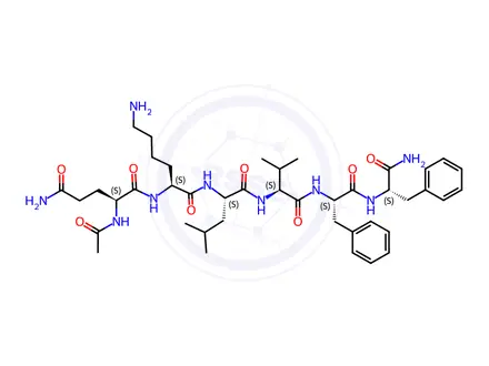 Chemical structure of (S)-2-Acetamido-N1-((2S,5S,8S,11S,14S)-1,18-diamino-2,5-dibenzyl-11-isobutyl-8-isopropyl-1,4,7,10,13-pentaoxo-3,6,9,12-tetraazaoctadecan-14-yl)pentanediamide