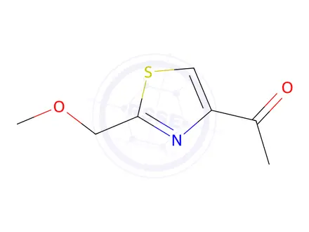 Chemical structure of 1-(2-(Methoxymethyl)thiazol-4-yl)ethan-1-one
