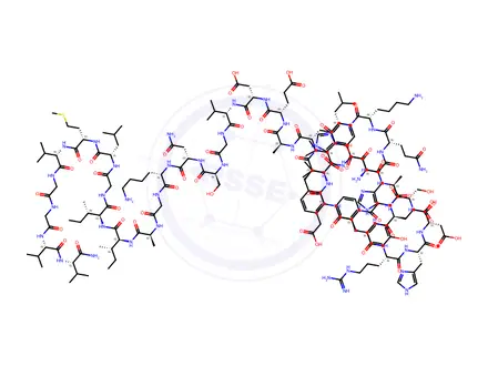 Chemical structure of Amyloid β-Protein (1-40) amide