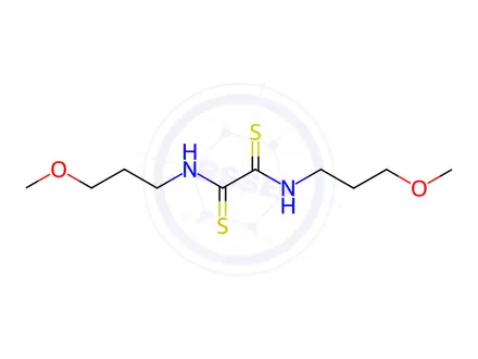 Chemical structure of N,N'-Bis(3-methoxypropylamino)ethanebisthioamide