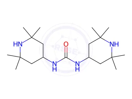 Chemical structure of 1,3-bis(2,2,6,6-tetramethyl-4-piperidyl)urea
