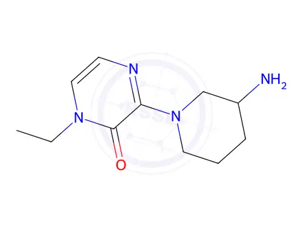 Chemical structure of 3-(3-Aminopiperidin-1-yl)-1-ethylpyrazin-2(1h)-one