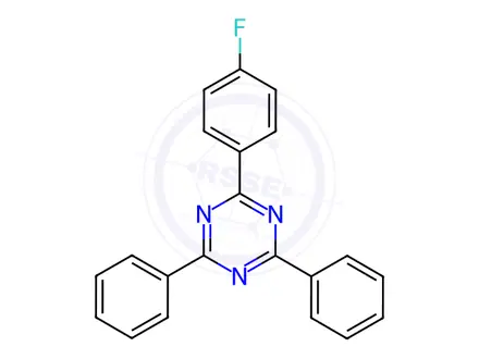 Chemical structure of 2-(4-Fluorophenyl)-4,6-diphenyl-1,3,5-triazine