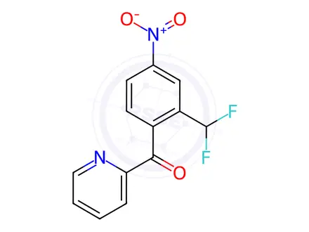 Chemical structure of 2-(2-(Difluoromethyl)-4-nitrobenzoyl)pyridine