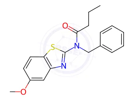 Chemical structure of N-Benzyl-N-(5-methoxybenzo[d]thiazol-2-yl)butyramide