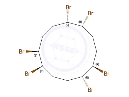 Chemical structure of g-Hexabromocyclododecane