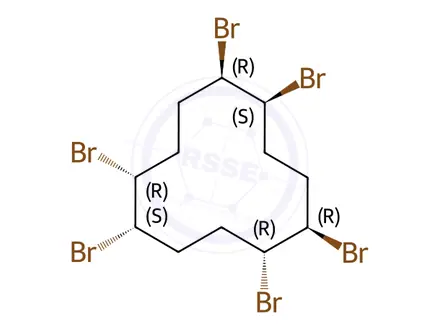 Chemical structure of a-Hexabromocyclododecane