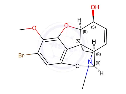 Chemical structure of 2-Bromo Codeine
