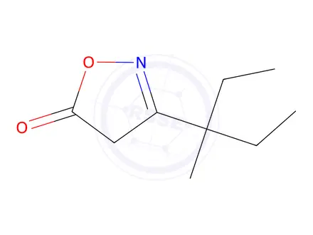 Chemical structure of 5(4H)-Isoxazolone,3-(1-ethyl-1-methylpropyl)-(9CI)