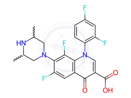 Chemical structure of Temafloxacin Impurity 28
