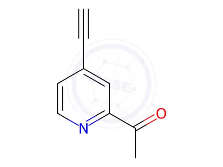 Chemical structure of 1-(4-Ethynylpyridin-2-yl)ethan-1-one