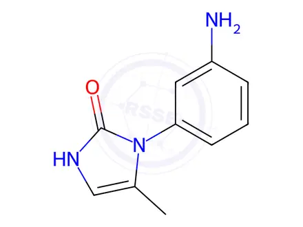 Chemical structure of 1-(3-Aminophenyl)-5-methyl-2,3-dihydro-1h-imidazol-2-one