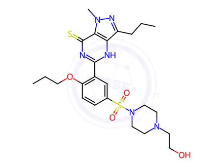 Chemical structure of Propoxyphenyl thiohydroxyhomosildenafil