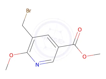 Chemical structure of Methyl 5-(broMoMethyl)-6-Methoxynicotinate