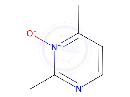 Chemical structure of Pyrimidine, 2,4-dimethyl-, 3-oxide (8CI,9CI)