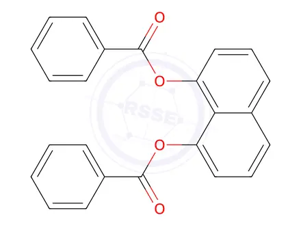 Chemical structure of 1,8-Naphthalenediyl Dibenzoate
