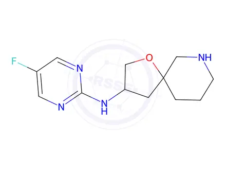 Chemical structure of N-(5-Fluoropyrimidin-2-yl)-1-oxa-7-azaspiro[4.5]decan-3-amine