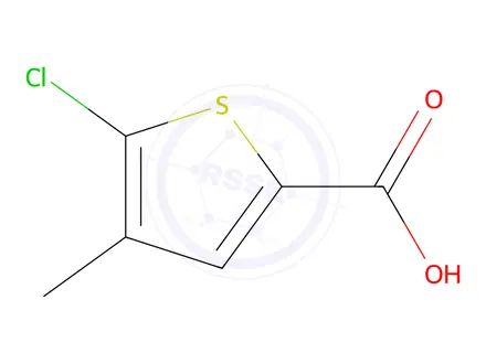 Chemical structure of 5-Chloro-4-methylthiophene-2-carboxylic acid