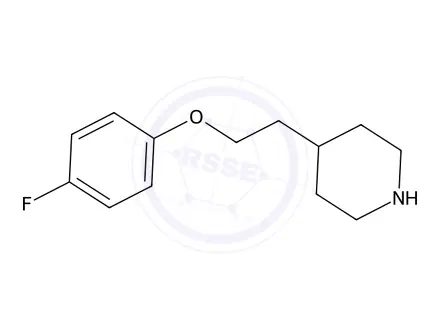 Chemical structure of 4-(2-(4-Fluorophenoxy)ethyl)piperidine