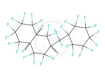 Chemical structure of PERFLUORO(BENZYLTETRALIN)