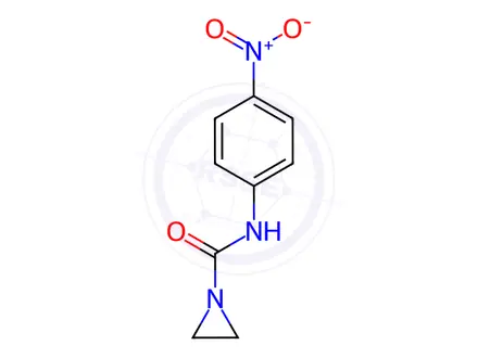 Chemical structure of N-(4-Nitrophenyl)-1-aziridinecarboxamide