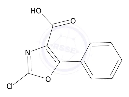 Chemical structure of 2-Chloro-5-phenyloxazole-4-carboxylic acid