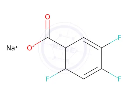 Chemical structure of SODIUM 2,4,5-TRIFLUOROBENZOATE